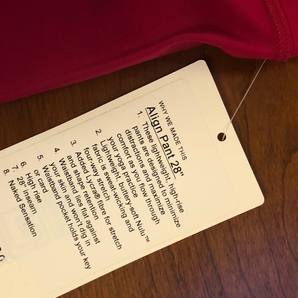 Align Pant 28” Lululemon Ruby - Picture 8 of 8